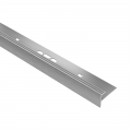 Schluter VINPRO-STEP-ACGB Brushed Chrome Anodised Aluminium Stair Nosing Profile 2.5m