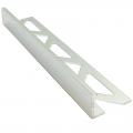 Product Genesis Tradeline Chrome Aluminium Straight Edge Tile Trim 2.5m
