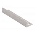 Product Genesis Brushed Chrome Straight Edge Aluminium Tile Trim ESA 2.5m