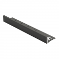 Product Genesis Textured Dark Granite Straight Edge Aluminium Tile Trim ESA 2.5m