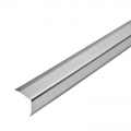 Product Dural DURAGARD EP Brushed Stainless Steel Edge Protection Profile With Peel-Off Strip Silver 2.5m