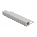 Dural Plastic Square Edge Tile Trim Grey DPSP 2.5m