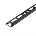 Product Dural DUROSOL Straight Edge Aluminium Tile Trim Gloss Black 2.5m