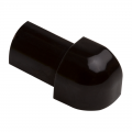 Product Black Powder Coated Round Edge External Corners EAC 8mm - 12mm by Genesis