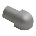 Product Matt Silver Round Edge External Corners EAC 8mm - 15mm by Genesis