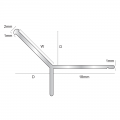 Genesis Polished Chrome Aluminium Angle Edge Tile Trim EAD 2.5m