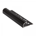 Round Edge Black Powder Coated Tile Trim EAQ by Genesis