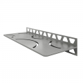 Product Schluter SHELF-W-S1 Brushed Stainless Steel Curve Design Tile In Shelf