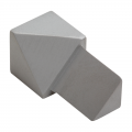 Product Matt Silver Triangular Internal Corner (2 Pack) by Genesis
