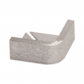 Genesis Brushed Chrome Straight Edge Corners ESC (2 Pack)
