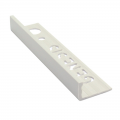 Product Genesis Plastic Straight Edge Tile Trim Grey ESP 2.5m