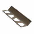 Product Schluter FINEC TRENDLINE-TSB Textured Natural Beige Aluminium Slim Angle Edge Tile Trim 2.5m