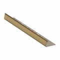 Genesis Straight Edge Polished Gold Stainless Steel Tile Trim ESS 2.5m