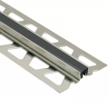 Product Schluter DILEX-EKSN Stainless Steel V2A Expansion Joint (Graphite Black Insert) 2.5m