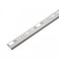 Product Homelux Aluminium Stainless Steel Effect Square Edge Tile Trim 2.44m