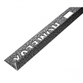 Product Homelux Aluminium Straight Edge Tile Trim Industrial Hammered 2.5m