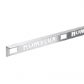 Product Homelux Aluminium Straight Edge Tile Trim Silver 2.5m