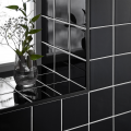 Homelux Aluminium Straight Edge Tile Trim Brushed Black 2.5m