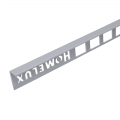 Product Homelux PVC Straight Edge Tile Trim Grey 2.5m