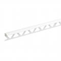 Homelux Trade PVC Round Edge Tile Trim White 2.44m