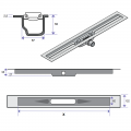 JACKOBOARD J-DRAIN Linear Shower Drain