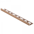 Schluter JOLLY-AK Straight Edge Matt Copper Anodised Aluminium Tile Trim 2.5m