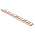Schluter JOLLY-AKG Straight Edge Polished Copper Anodised Aluminium Tile Trim 2.5m