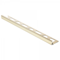 Product Schluter JOLLY-AMG Straight Edge Polished Brass Anodised Aluminium Tile Trim 2.5m