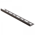 Schluter TRENDLINE JOLLY-AC Straight Edge Black Brown Aluminium Tile Trim 2.5m