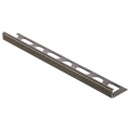 Schluter JOLLY TRENDLINE-TSLA Straight Edge Textured Natural Light Anthracite Aluminium Tile Trim 2.5m