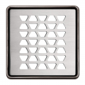 Product Schluter KERDI-DRAIN Brushed Stainless Steel Grate Design 2 TRAPEZOID