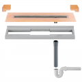 Product Schluter KERDI-LINE-VOS DN50 Linear Drain Off Centre Vertical / Horizontal Pipework