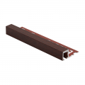 Square Edge Mahogany Effect Aluminium Tile Trim TDP by Genesis