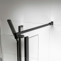 wedi Glass Shower Screen Kit Matt Black