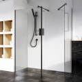 wedi Glass Shower Screen Kit Matt Black