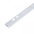 Product Complements 10mm Matt White Square Edge Aluminium Tile Trim 2.5m