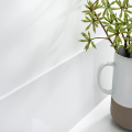 Complements Matt White Straight Edge Aluminium Tile Trim 2.5m