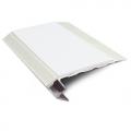 Genesis Vision - Matt Silver Standard Light Down Stair Nosing 2.8m NALR50 (Choice Of Colour Insert)