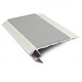 Genesis Vision - Matt Silver Standard Light Down Stair Nosing 2.8m NALR50 (Choice Of Colour Insert)