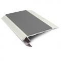 Genesis Vision - Matt Silver Standard Light Down Stair Nosing 2.8m NALR50 (Choice Of Colour Insert)