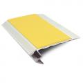 Genesis Vision - Matt Silver Standard Light Down Stair Nosing 2.8m NALR50 (Choice Of Colour Insert)
