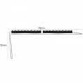 Genesis NSL31 Slimline Aluminium Stair Nosing Tredsafe Insert 2.77m