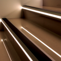 Genesis Vision - Matt Silver Standard Light Out Stair Nosing 2.8m NSLR50 (Choice Of Colour Insert)