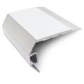 Product Genesis Vision - Matt Silver Standard Light Out Stair Nosing 2.8m NSLR50 (Choice Of Colour Insert)
