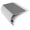 Genesis Vision - Matt Silver Standard Light Out Stair Nosing 2.8m NSLR50 (Choice Of Colour Insert)