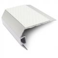 Genesis Vision - Matt Silver Tredsafe Light Out Stair Nosing 2.8m NSLR50 (Choice Of Colour Insert)