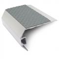 Genesis Vision - Matt Silver Tredsafe Light Out Stair Nosing 2.8m NSLR50 (Choice Of Colour Insert)