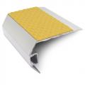 Genesis Vision - Matt Silver Tredsafe Light Out Stair Nosing 2.8m NSLR50 (Choice Of Colour Insert)