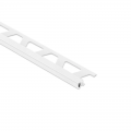 Schluter QUADEC-PG Colored PVC Square Edge Tile Trim 2.5m White