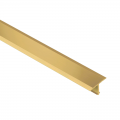 Product RENO-T-M Flooring Transition T Bar Brass 1.0m Length By Schluter